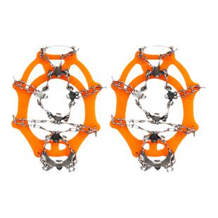 冬季户外19齿冰爪专业防滑鞋套雪地鞋爪冰抓不锈钢鞋钉链登山雪爪