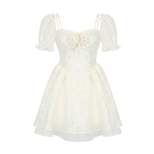 BB BLUE 原创设计 法式清纯初恋连衣裙小众公主生日party小礼裙子