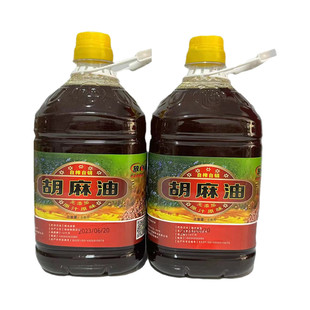 山西大同纯胡麻油素油月子油凉拌热炒食用油农家亚麻籽热榨胡麻油