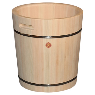 百山无胶泡脚桶日本进口桧木