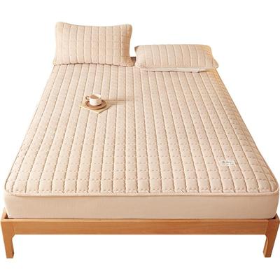 思百舍冬季加厚牛奶绒夹棉单床笠