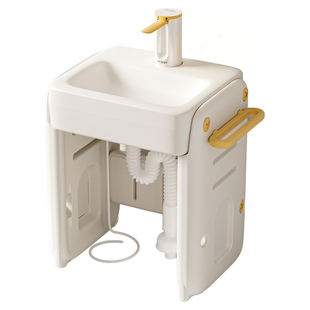 贝天儿童洗漱台婴儿宝宝脸盆家用小孩刷牙洗脸盆早教神器洗手台池