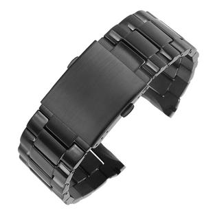 适配GEYA格雅航天联名手表带钢带男长城系列酒桶型实心钢表链26mm