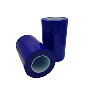 PE蓝色保护膜铝门窗玻璃不锈钢五金自粘膜蓝膜胶带工业包装缠绕膜