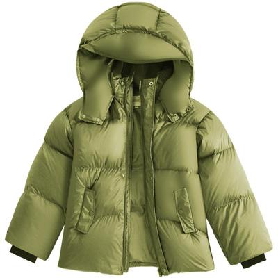 果拉拉短款白鸭绒羽绒服