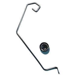 露营扁气罐灯杆户外露营高山气罐转接灯架不锈钢铝合金气罐灯支架