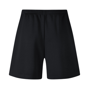 nice rice好饭 s.系列270G棉混纺罗纹宽松侧开衩针织短裤NHQ12069