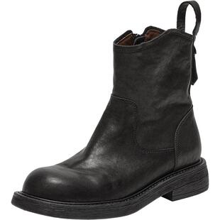 Bata时装靴女2025冬季新款加绒牛皮粗跟通勤百搭柔软靴66051DZ5