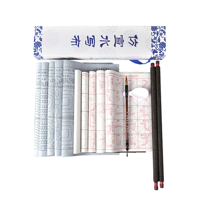 仿宣水写布初学者入门毛笔字书法练字专用套装米字格空白清水练习书法布兰亭序颜真卿临摹字帖沾水写字速干布