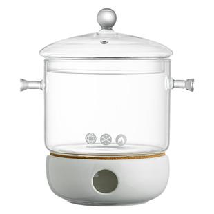 热红酒杯套装围炉煮茶壶耐高温炖锅煮红酒器皿明火电陶炉玻璃煮锅