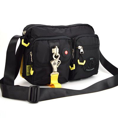 Tough经典复古男包多口袋单肩包