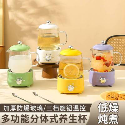 大容量玻璃电热杯煮茶多功能养生保温杯手伴套装迷你壶礼品养生杯