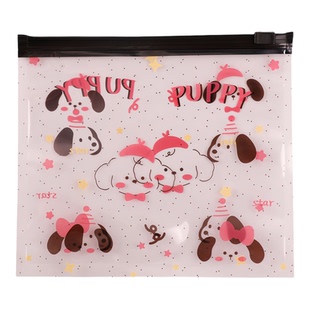 大号透明卡通小狗零食糖果礼物拉链密封袋DIY手作挂件袜子包装袋