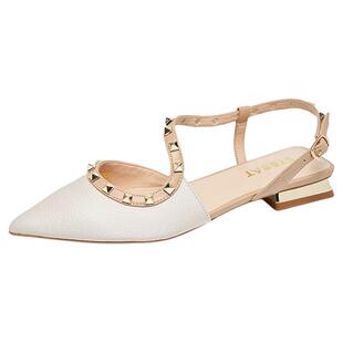 星期六高级感尖头低跟凉鞋2025新款浅口不累脚外穿单鞋SSD1114225