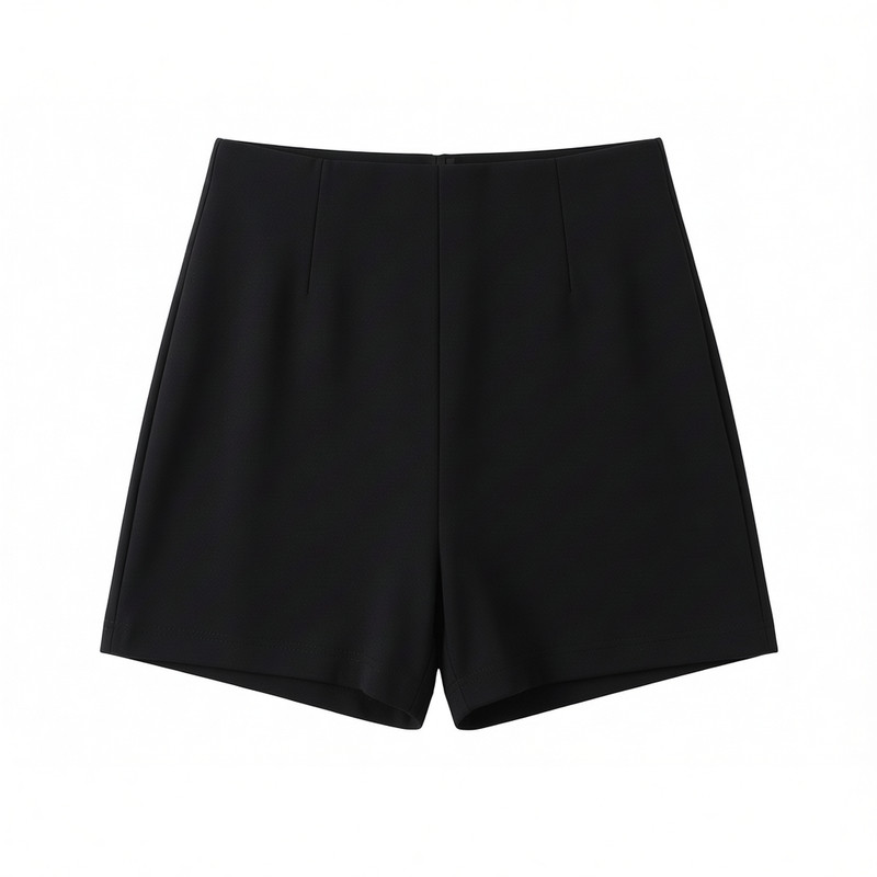 黑色西装短裤女2025春季新款