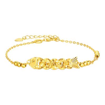 【新年礼物】周大生锦鲤碎银手链