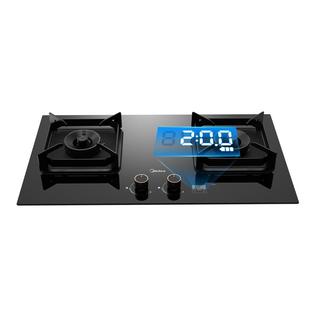 美的QD52定时燃气灶家用双灶天然气灶具灶台燃气灶炉官方旗舰店