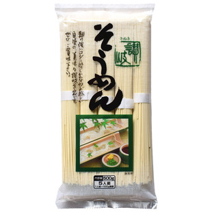 日本进口 赞岐细挂面 素面 讃岐细面 细面条 细挂面500g 冷面蘸食