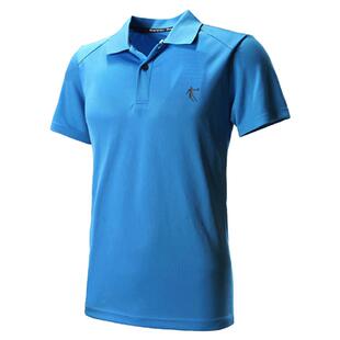 乔丹polo衫男短袖速干透气运动健身蓝色体恤有领男装冰丝翻领T恤