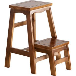 宋氏美学梯凳实木榫卯折叠家用二步两用木梯凳登高凳梯子凳台阶凳