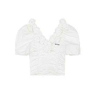 REVAN芮范设计师款少女感重工花朵衬衫RM30801115