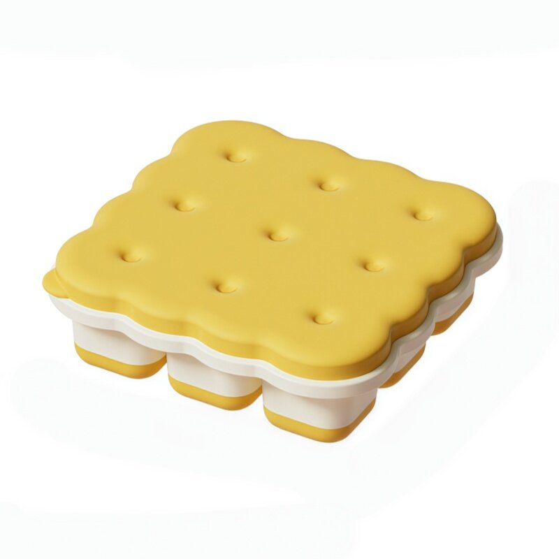 饼干造型带盖食品级PP冰格模具