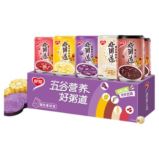 银鹭好粥道营养速食礼盒健康早餐红豆黑米燕麦方便食品280g*10罐