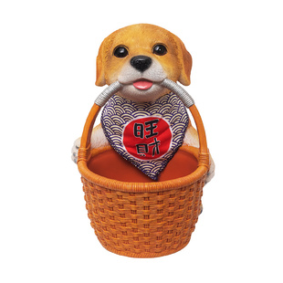 玄关入户放钥匙创意可爱狗狗家居收纳摆件桌面装饰物新居乔迁礼品