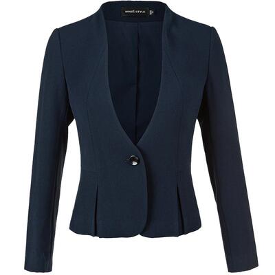 名师路U型领柔美优雅西装外套