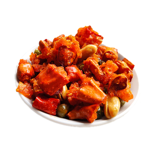 香辣酥花生米油炸辣椒段芝麻青豌豆酥脆干吃香酥椒下饭下酒菜小吃