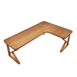 实木转角电脑桌家用卧室书桌学习桌双人简易拐角电竞桌办公工作台