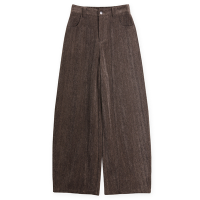 小二推荐雪尼尔阔腿裤