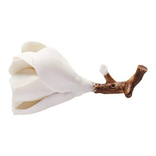 兰斋玉兰花枝笔架日式陶瓷笔搁创意笔挂学生放毛笔的托多功能镇纸古风禅意小香插香托书法国画用品文房四宝