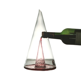 快速瀑布醒酒器分酒器家用手工玻璃红葡萄酒北欧风艺术创意彩盒装