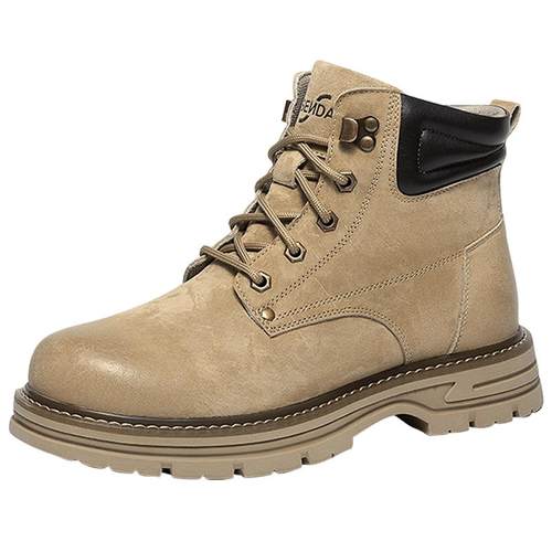 森达马丁靴男2025冬新商场同款户外机车风休闲工装皮靴2AK01DD5