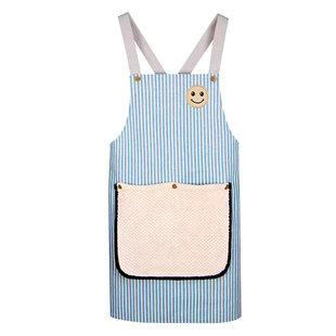 长袖围裙罩衣厨房家用防油防水做饭餐饮工作可拆卸擦手巾男女围腰