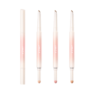 健美创研海绵刀锋双头卧蚕笔阴影提亮二合一眼睑下至笔化妆师专用