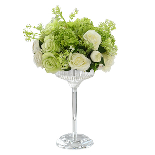 生日宴会餐桌布置台花装饰餐桌花摆花商务会议桌花假花仿真花摆设