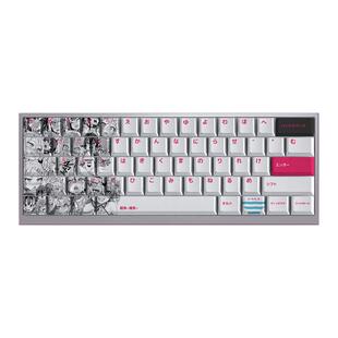 动漫透光磁轴机械键盘热升华WootingS99F99Hi75日文字根配列键帽