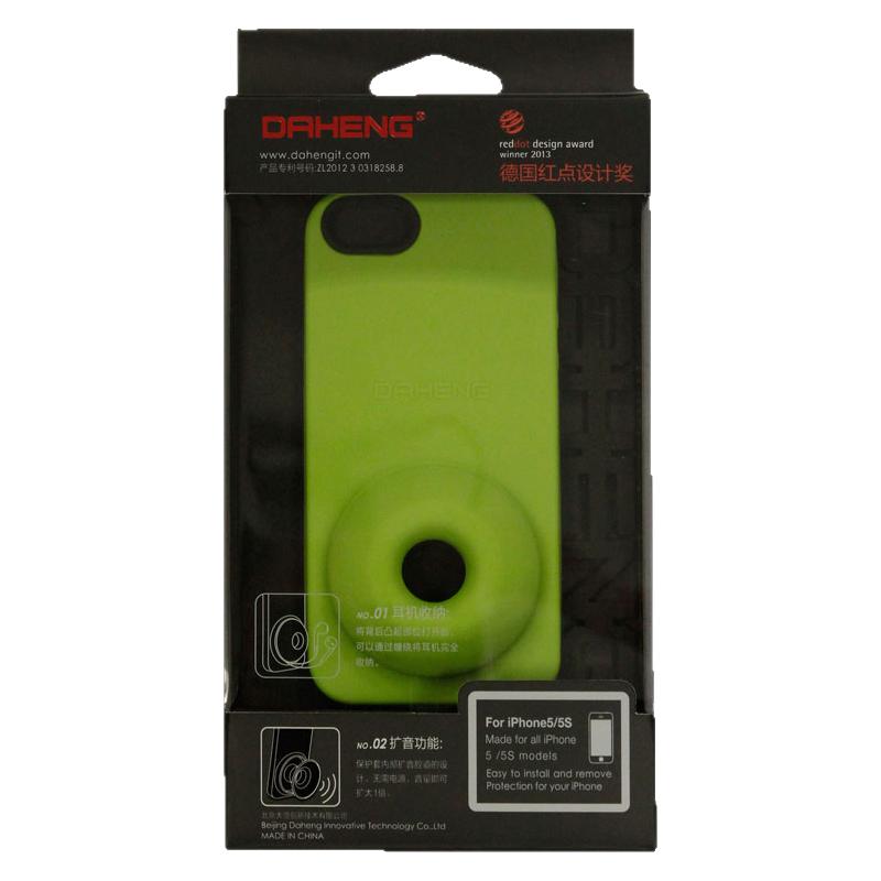 特价老年机苹果5X手机壳iphone5/5S软胶硅胶套带扩音喇叭支架绕线