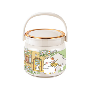 不锈钢超长保温24小时饭盒上班族2026新款保温提桶学生专用带饭桶