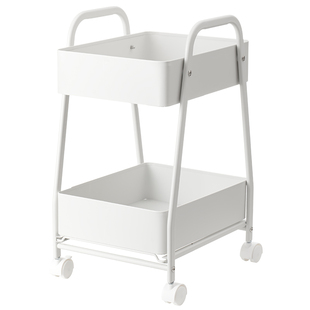 懒角落书包置物架可移动小推车收纳书架带轮儿童初中生桌下可承重