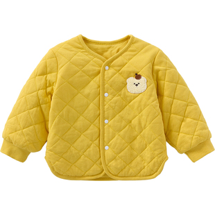 宝宝外套春秋冬一岁儿童薄夹棉加厚保暖冬装男童女童上衣婴儿衣服