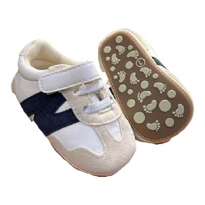 学步鞋防滑柔软男女宝宝拼色设计