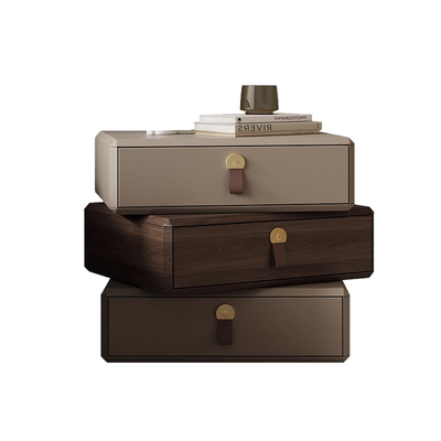 墨乔意式实木床头柜斗柜可旋转