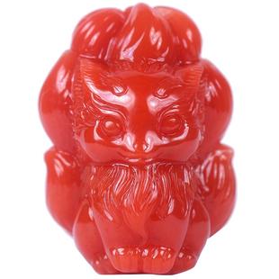 梅林达天然保山川料满肉锦红柿子红苏工南红吊坠项链男女雕刻挂件