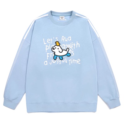 GUUKA秋季条纹套头衫情侣卫衣