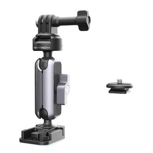 PGYTECH运动相机头盔支架适用Osmo360大疆Action6/5pro配件gopro13下巴支架Insta360X5固定支架骑行拍摄支架