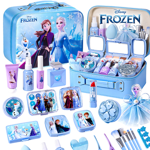 生日礼物盒冰雪奇缘爱艾莎公主系列儿童仿真化妆品3女孩玩具4-6岁