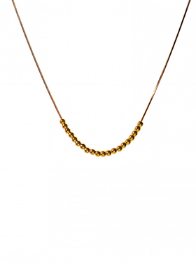 钛钢女法式优雅复古项链